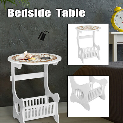 

Modern Bedside End Sofa Coffee Table Nightstand Home Furniture Magazine Storage