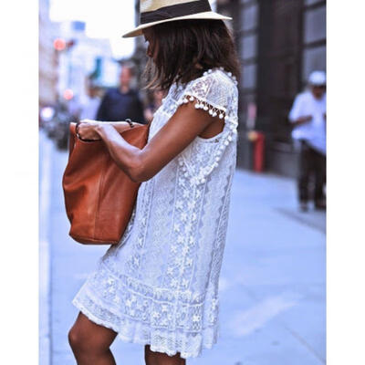 

Womens Swing Dress Holiday Strappy Pocket Ladies Summer Beach Midi Sundress