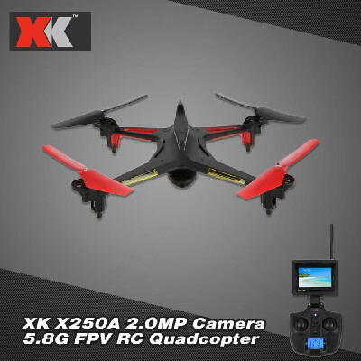 

XK Alien X250A 24G 4CH 6-Axis Gyro 20MP Camera 58G FPV RC Quadcopter with One Key Roll Headless Mode One Key Return Function