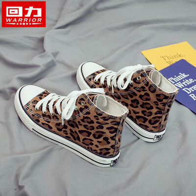 

Womens shoes high canvas shoes children 2019 tide shoes summer new Korean version of ulzzang Leopard print shoes women
