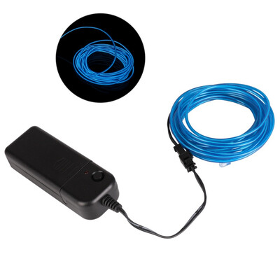 

3 m EL Wire Mask Light Up Neon Skull LED Mask Glow light line Rope Tube Cable for Party Costumes Glowing Mask