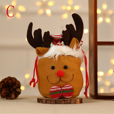 

Gobestart Christmas Stockings Mini Storage Bag Candy Gift Bag Christmas Tree Decorations