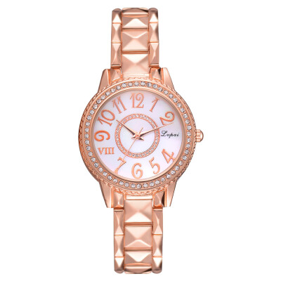 

Best Selling Womens Watches Gold Roman Numerals Dial Ladies Casual Dress Gift Clock Alloy Strap Quartz Wristwatch