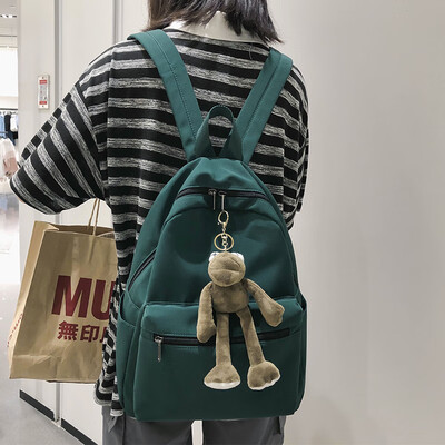 

Hong Kong wind schoolbag girl Korean version Sen Department insfeng retro backpack girl shoulder bag student street pat Japanese g
