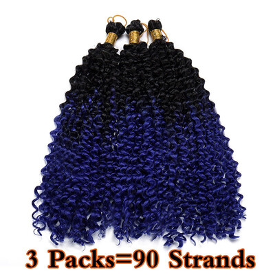 

3 Packs Afro MarleyBob Crochet Hair Marlibob Crochet Extension Kinky Curly Kinky Bundle Ombre Braidng Hair Extensions