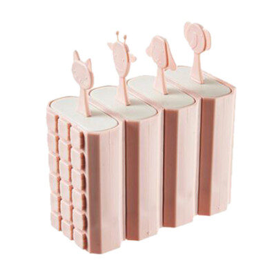 

Toponeto 4pcs Hot Selling Beautiful plastic Ice Cream Mold With Lid Popsicle Mold
