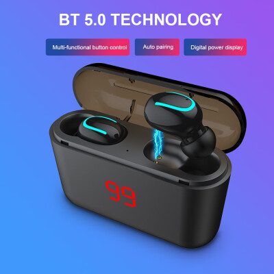 

HBQ-Q32 TWS Earbuds Bluetooth 50 Wireless Headphones Stereo Earphone Sport Headset Hands-free with Mic Charging Box with Digital