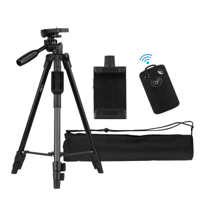 

47-inch Lightweight Portable Travel Camera Tripod Stand Compact Aluminum Alloy with Smartphone Holder BT Remote Control Carrying B