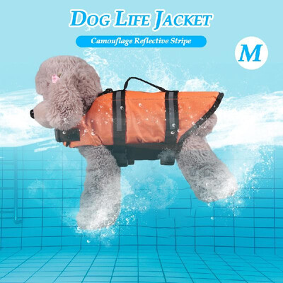 

Dog Life Vest Reflective Stripe Life Jacket Floating Coat for Big Size Dogs Swimming Safety