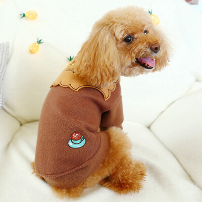 

Pet Dog Coat Cute Dog Pet Cat Coffee Jacket Coat Winter Warm Small Dog Puppy Chihuahua Clothes Dog Hoodie Vest Clothing For Pet