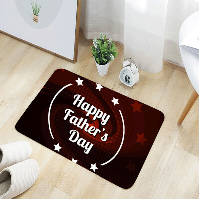 

Toponeto Fathers Day Comfort Square Flannel Kitchen Non-slip Mat 40x60CM