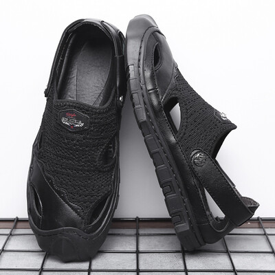 

Mens shoes summer 2019 new sandals summer breathable casual shoes mens wild hole shoes mens explosions beach shoes men