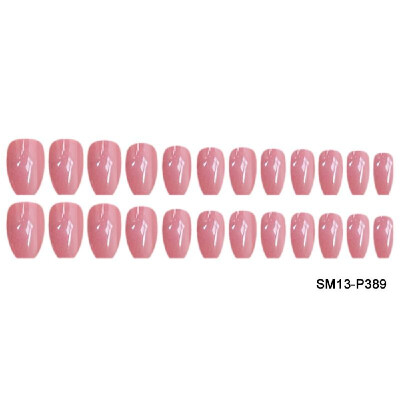 

24pcs Colorful Coffin Nails False Nails Art Tips Sets Full Cover Medium Ballerina Artificial Nails Art Tips