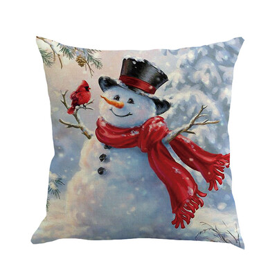 

Siaonvr Christmas Pillow Cover Pillowcases Decorative Sofa Cushion Cover 45x45cm