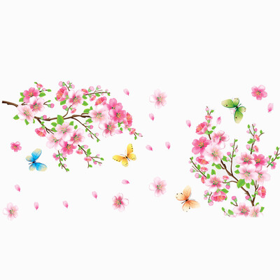 

Art PVC DIY Peach Blossom Wall Sticker Decal Mural Home Decor Removable