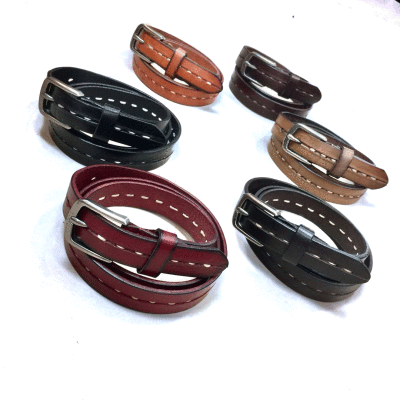 

Mens belt mens leather pin buckle youth pure leather belt first layer leather copper buckle casual youth belt men