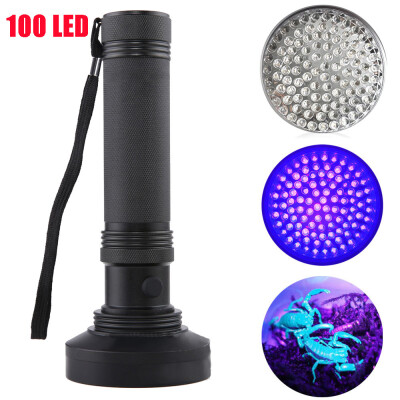 

Saidsome 100LED UV Ultra Violet Blacklight Flashlight Light Inspection Lamp Torch Outdoor flashlight lamp