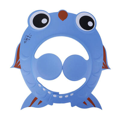 

Shampoo Cap Baby Bath Adjustable Shower Hat Cartoon Fish Ear Protection Cap