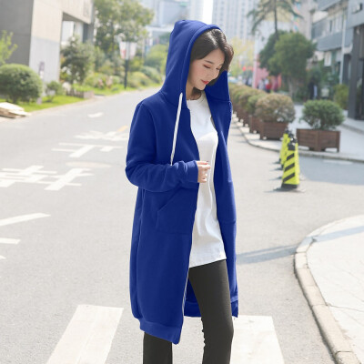 

Toponeto Fashion Women Cardigan Knee Length Hooded Long Sleeve Blouse Sport Coat Overcoat