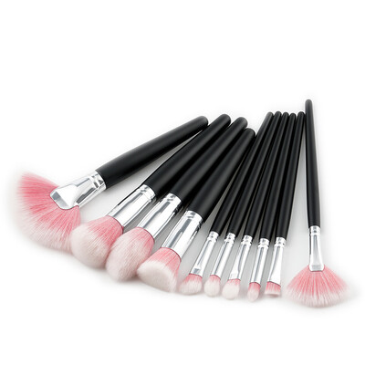 

Toponeto New 10Pcs Cosmetic Eyebrow Eyeshadow Brush Makeup Brush Sets Kits Tools