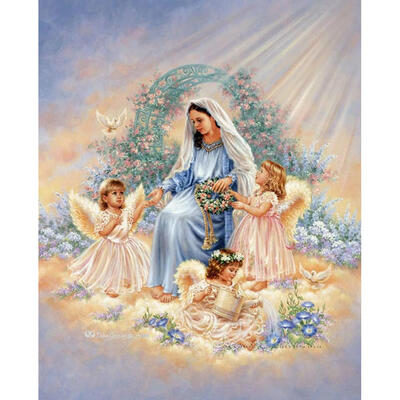 

5D DIY Full Drill Diamond Painting Angel Cross Stitch Embroidery Mosaic Kit