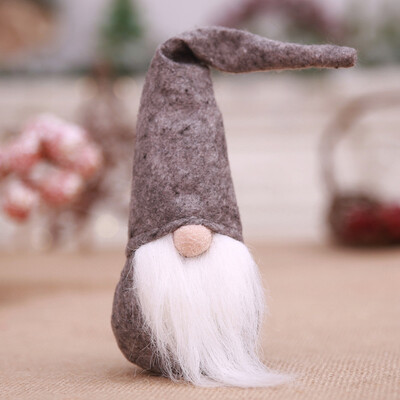 

Toponeto Handmade Santa Cloth Doll Birthday Present For Home Christmas Holiday Decoration