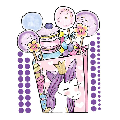 

Wall Decal Removable Unicorn Graffiti Wall Stickers for Living Room TV Background Nursery Bedroom