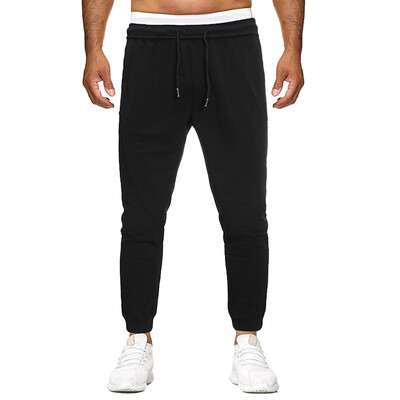 

Gobestart Men Pocket Pure Color Overalls Casual Pocket Sport Work Casual Trouser Pants