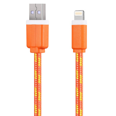 

1M Colorful Nylon Braided 8 Pin Transfer Data Sync Line Charging Cable for iPhone 6 6S 6 Plus 6S Plus