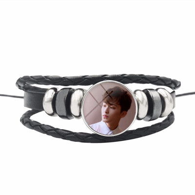 

Nct 127 Combination Bracelet Leather Braided Bracelet Fan Collection or Support Accessories Unisex