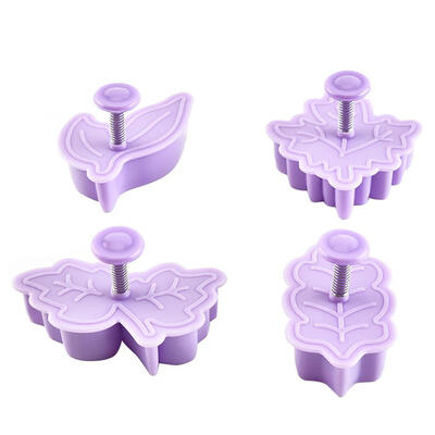 

4pcsset 3D Cartoon Biscuit Mold Cookie Cutter Moon Cake Embossed Mould
