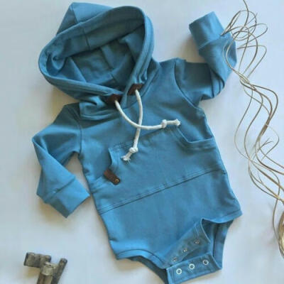 

Baby Newborn Infant Boy Girl Romper Hooded Jumpsuit Bodysuit Outfits Clothes UK