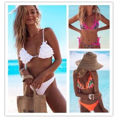 

Women Bikini Set Padded Push-up Bra Swimsuit Swimwear Beachwear Bathing Suit