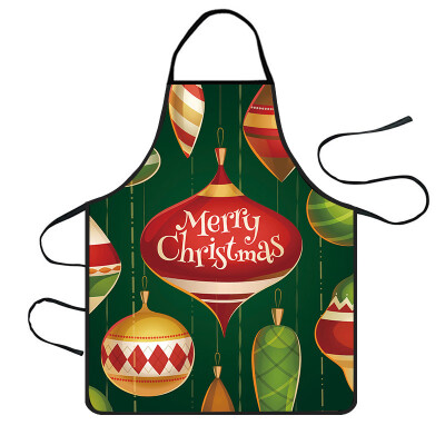 

Tailored Christmas Decoration Waterproof Apron Kitchen Aprons Dinner Party Apron