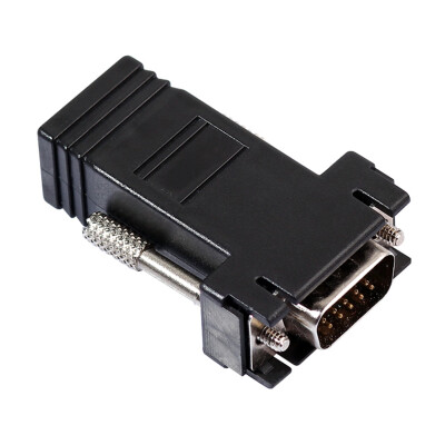 

VGA Extender FemaleMale to Lan Cat5 Cat5e6 RJ45 Ethernet Female Adapter