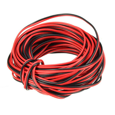 

10M Copper 22AWG 2 Pin Red Black DIY PVC Electric Cable Wire for LED Strip Lighting