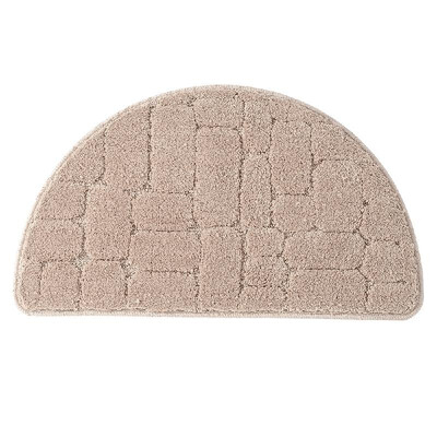

Bath Mat Bathroom Rug Carpet Soft Polyester Microfiber Floor Rug Non Slip Water Absorbent Door Mat Semi-circle Chair Mat Machine W
