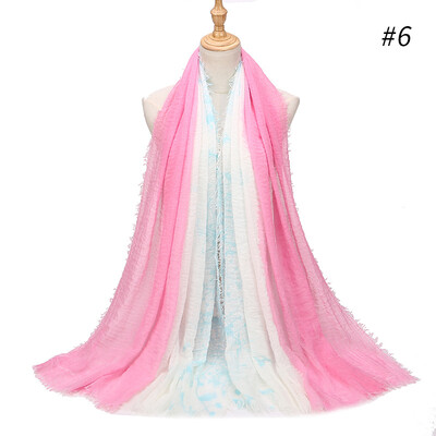 

Spring&Autumn New Foreign Trade Europe&America Fashion Bird Floral Pattern Wild Art Fresh Cotton Scarf Scarf Shawl