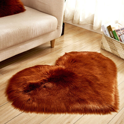 

Toponeto Wool Imitation Sheepskin Rugs Faux Fur Non Slip Bedroom Shaggy Carpet Mats