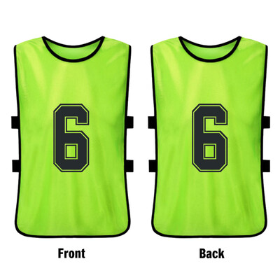 

6 PCS Adults Basketball Pinnies Quick Drying Basketball Jerseys Soccer Football Team Scrimmage Practice Vest