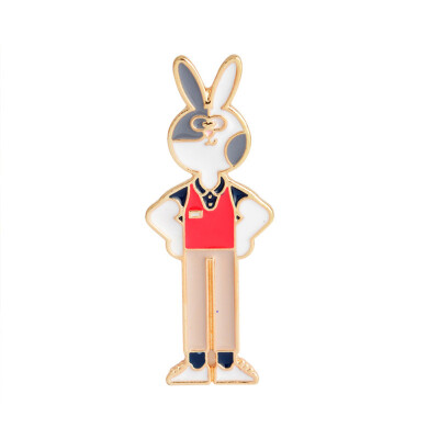 

New Fashion Jewellry Rabbit Pin Animal Pins Rabbit And Carrot Lapel Pin Brooch Badges Pinback Cute Bunny Rabbit Lover Gifts