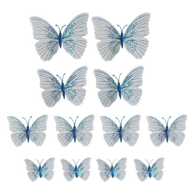 

12Pcs Wall Stickers Colorful PVC Butterfly Shape Wall Decal Sticker Home Living Room Nursery Refrigerator Stickers DIY Art Decorat