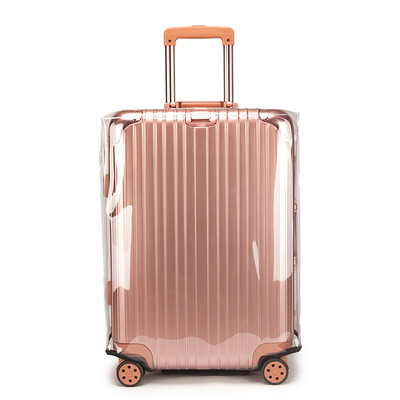 

40000 km transparent PVC suitcase protective cover luggage case pull box dust cover thick wear-resistant shipping sleeve SW2025 for 26 inch trolley case