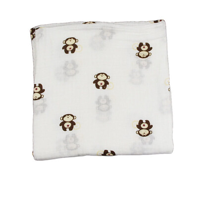 

Soft Large 100 Cotton Muslin Swaddle Squares Blanket for Baby 120x120 cm Nice