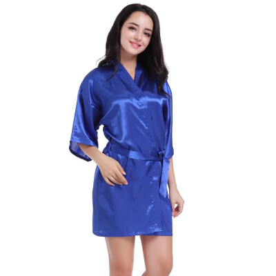 

Women Nightgowns Women Nightdress Sleepwear "Bride" Graphic Rhinestone on Back Milk Silk Wedding Bridesmaid Robes Night Dress