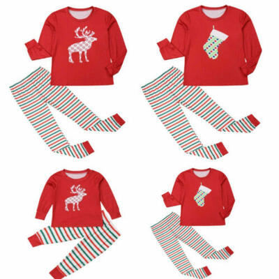 

Christmas Xmas Kids Adults Family Matching Set Sleepwear Pajamas Pyjamas Costume