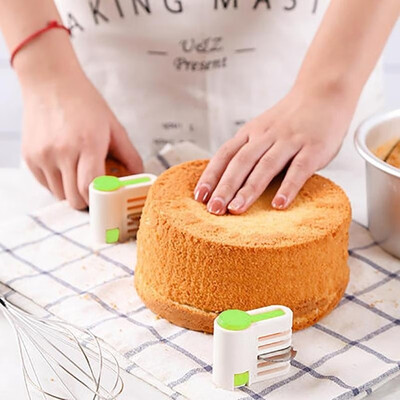 

5 Layers DIY Cake Bread Cutter Leveler Slicer Set Cutting Fixator Tools