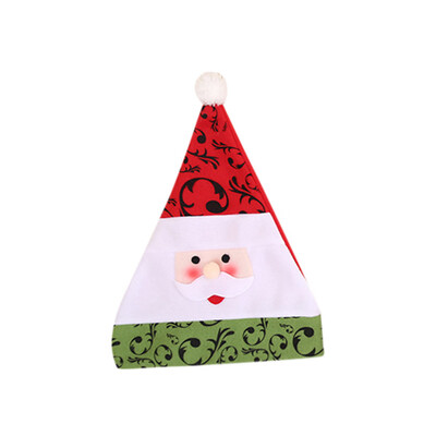 

〖Follure〗New Christmas Holiday Stars Print Xmas Cap For Santa Claus Gifts Nonwoven Cap