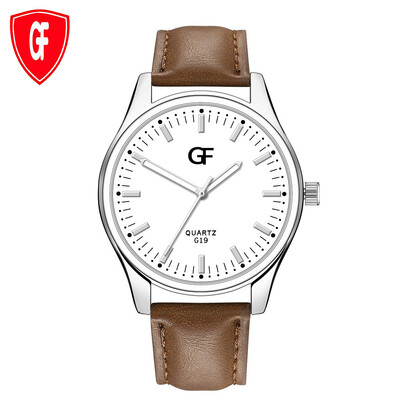 

Gobestart Hot Man Leather Watch Whatever Late Anyway Letter Watches New Pointer glow