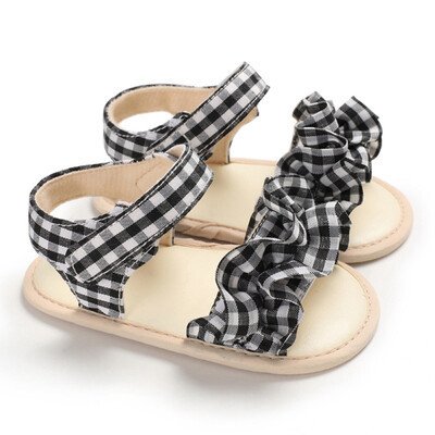 

2019 Children Summer Shoes Newborn Infant Baby Girl Boy Soft Crib Shoes Infants Anti-slip Sneaker Striped Bow Prewalker 0-18M